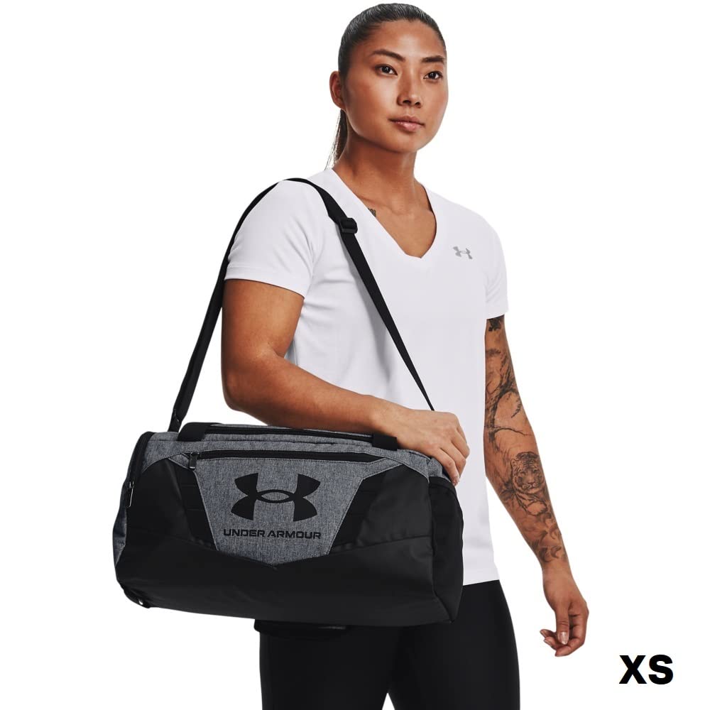 Under Armour Undeniable 5.0 Duffle, Pitch Gray Medium Heather/Black, Medium