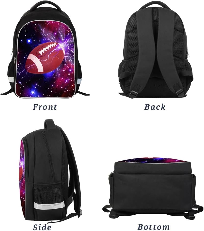 Luminous 3D Print School Backpack Large Capacity Lightweight Students Bookbag for Kids