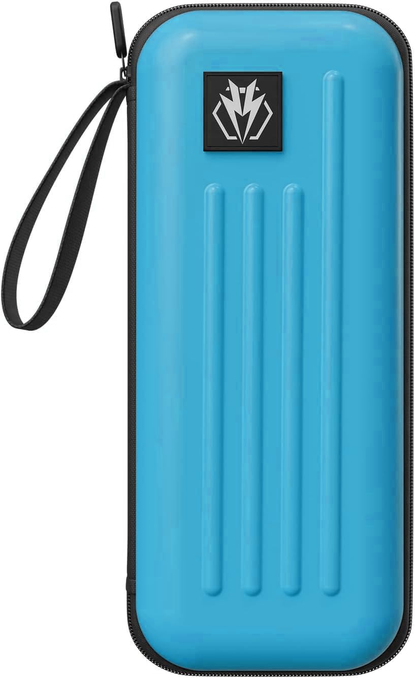 Dart Case,Darts Carrying Case Holds 3 Darts and Extra Accessories,Built-In Storage Tubes and Pockets for Flights, Tips, Shafts ect. (bright blue)