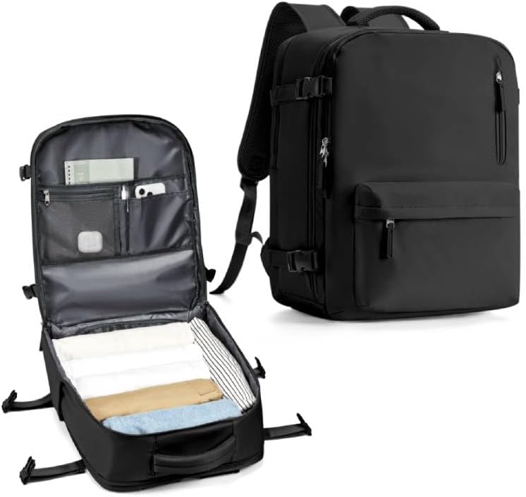 WONHOX Large Travel Backpack Carry on Flight Approved Laptop Work Business Backpack for Women Men Mochila de Viaje