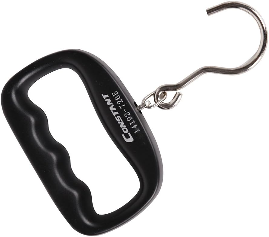 50kg 10g Portable High Precision Smart Electronic Fishing Luggage Scale with LCD Display Backlight,Black