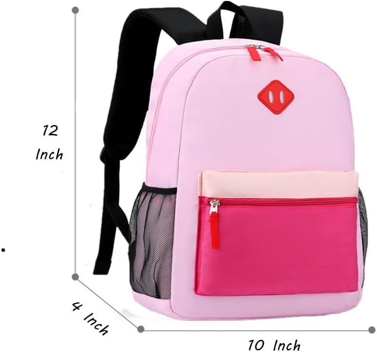 Preschool Backpack Kindergarten Toddler School Backpacks 2-4 Years for Boys and Girls with Chest Buckle (Pink Purple, Small-12 H(not Fit Folder))