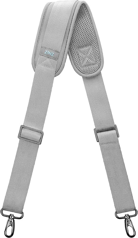 ZINZ Shoulder Strap, 57" Padded Adjustable Shoulder Bag Straps Replacement for Bags with D-ring (G02Y01)