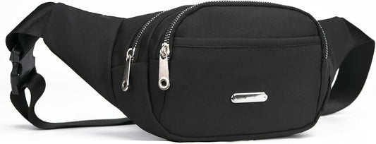 DAITET Crossbody Fanny Pack for Men&Women,Large Waist Bag & Hip Bum Bag with Adjustable Strap for Outdoors Workout Traveling Casual Running Hiking Cycling