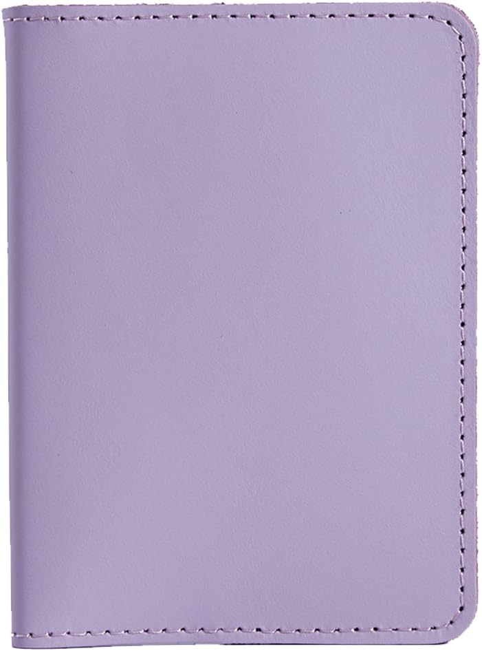 INCARNE US Passport Cover Clear - Travel Passport Wallet - Leather Passport Holder for Women Men Family with Card Slots & Note Compartmen - Sleeve Protector - Genuine Leather - Classic Fuchsia