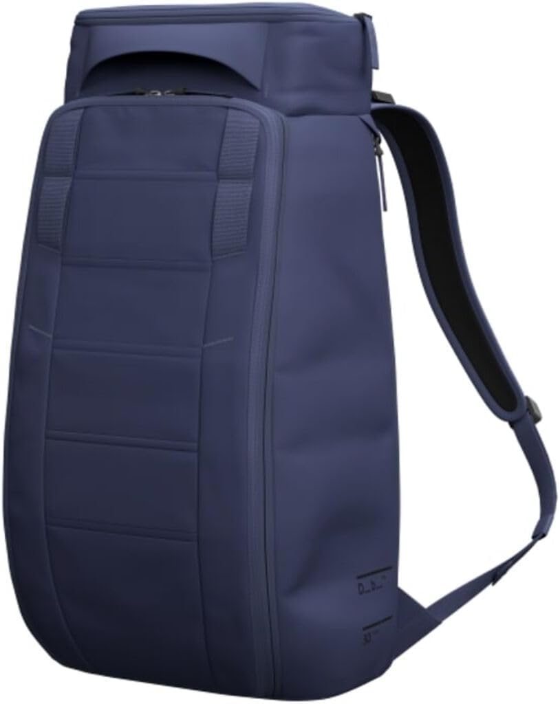 Db Journey The Hugger Backpack - Durable Travel Backpack with Laptop Compartment & Pockets for Work, Luggage Backpack with Roller Bag Hook Up System, 30L - Blue Hour