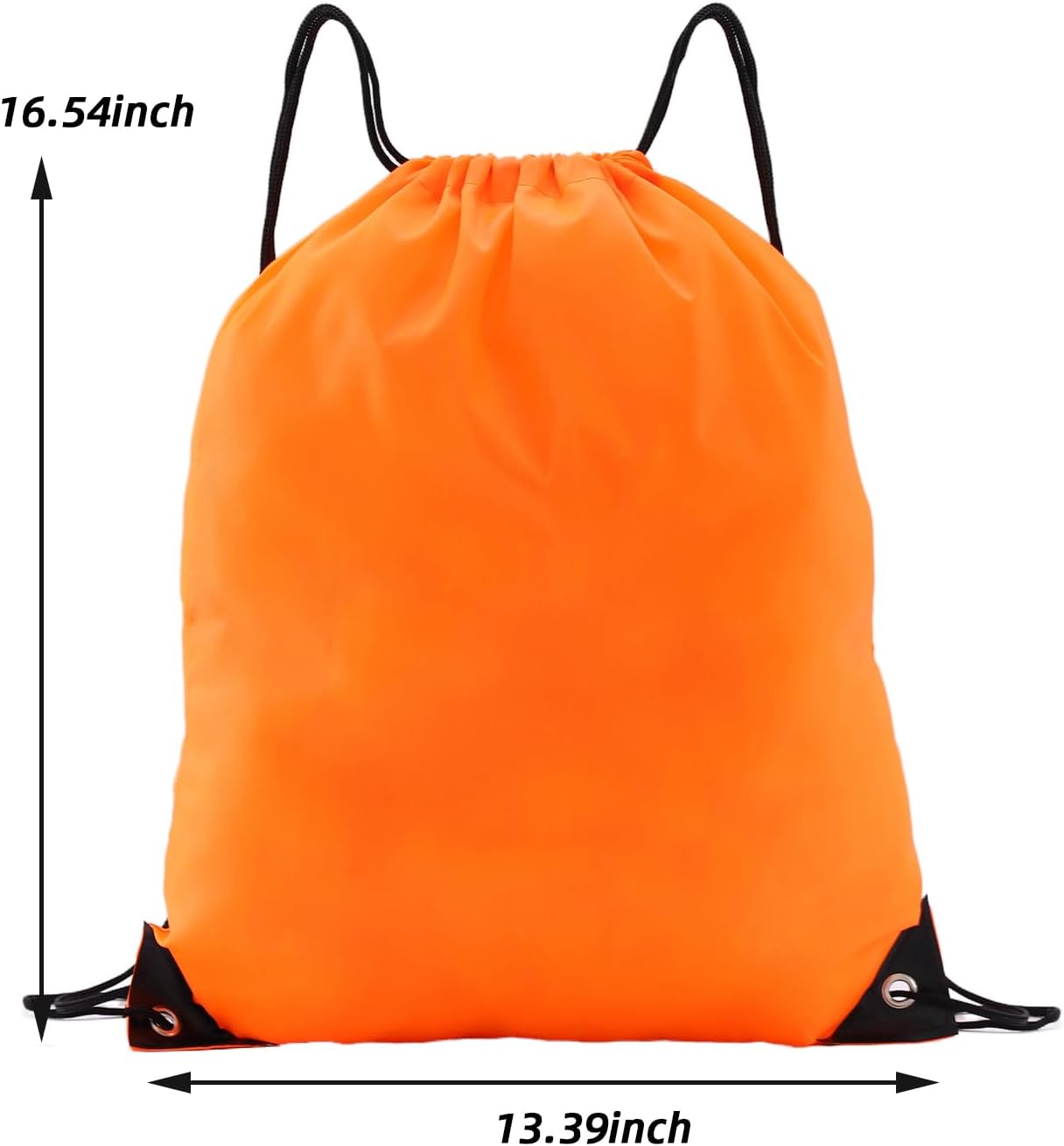 multi functional drawstring bag Bulk,drawstring backpack, 20 Pcs Draw String Bags, Cinch Bag essential for gym travel, nunisex, loose and portable (20, Orange)