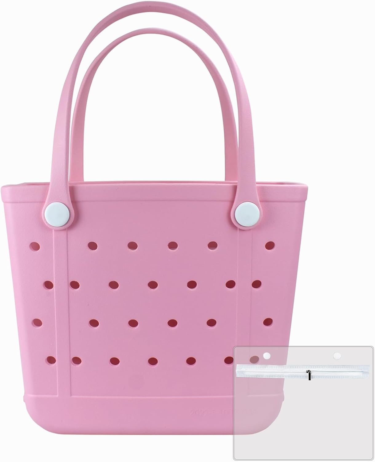 Medium Beach Bag, Waterproof Rubber Beach Bag, Washable Open Tote Bag Durable Tote Travel Bags for Outdoor Sport