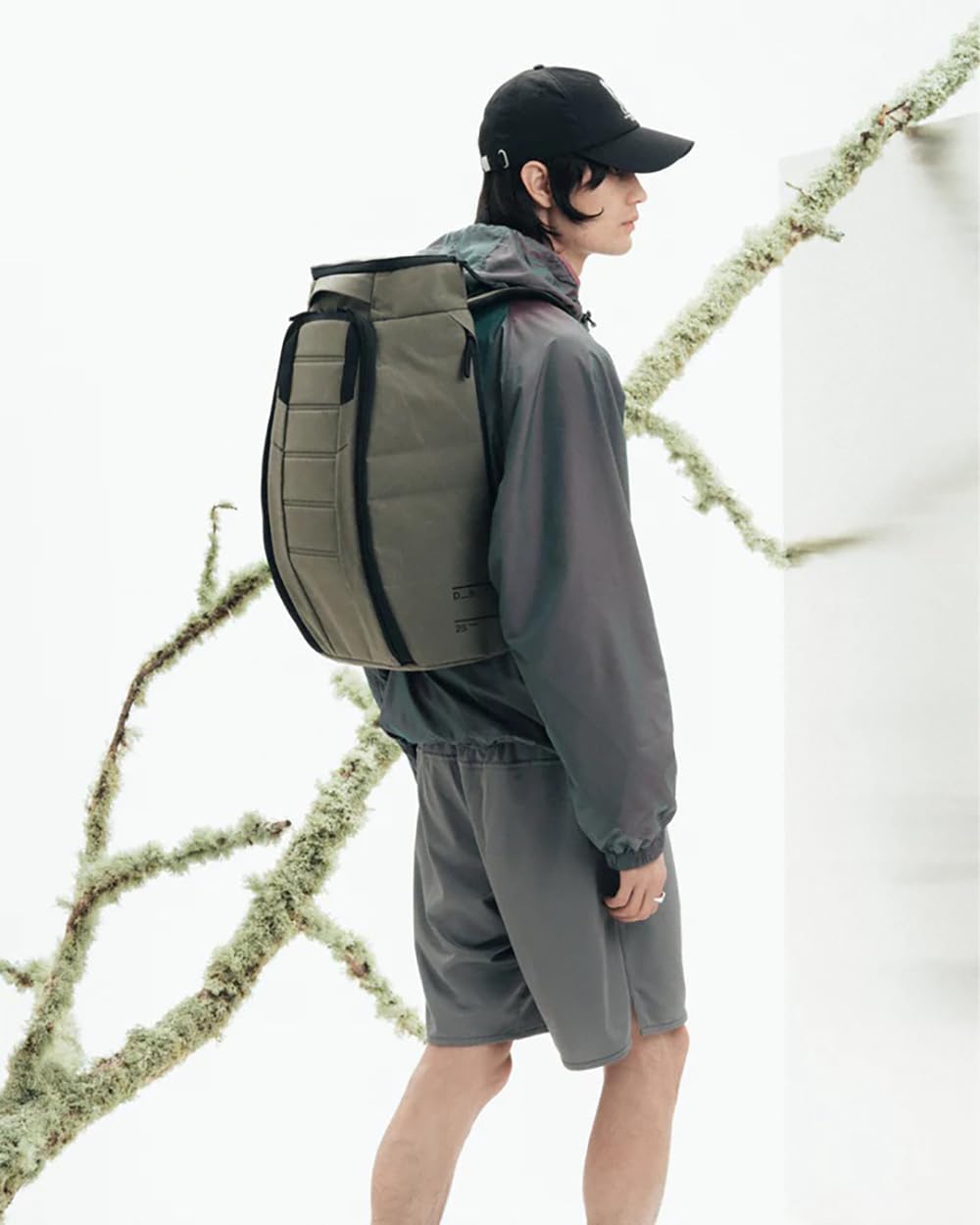 Db Journey The Hugger Backpack - Durable Travel Backpack with Laptop Compartment & Pockets for Work, Luggage Backpack with Roller Bag Hook Up System, 25L - Forest Green