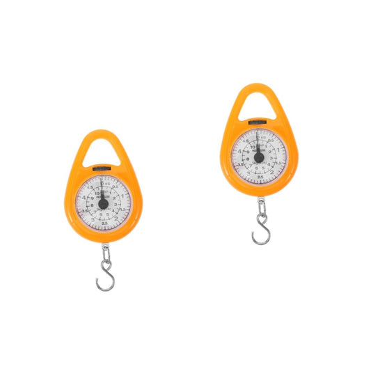 2pcs Mechanical Spring Scale Luggage Portable Hanging Weighing Scale Travel Hook