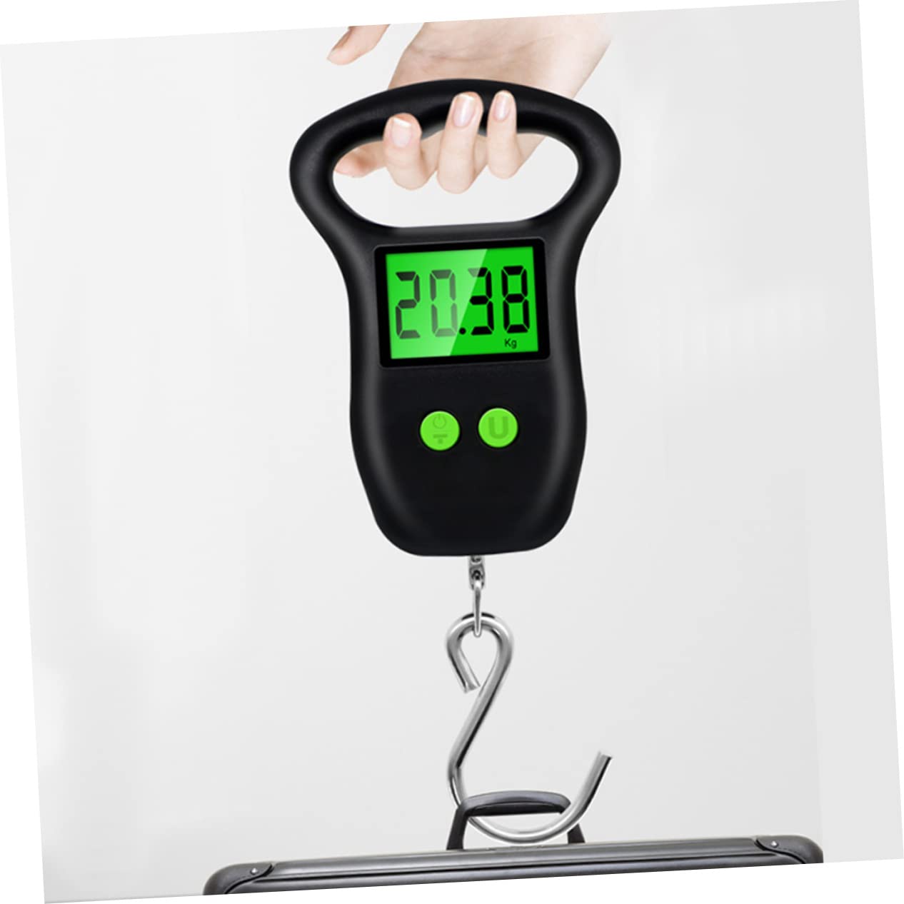 Happyyami LCD Screen Scale Portable Luggage Weighing Scale for Travel Suitcase Hook