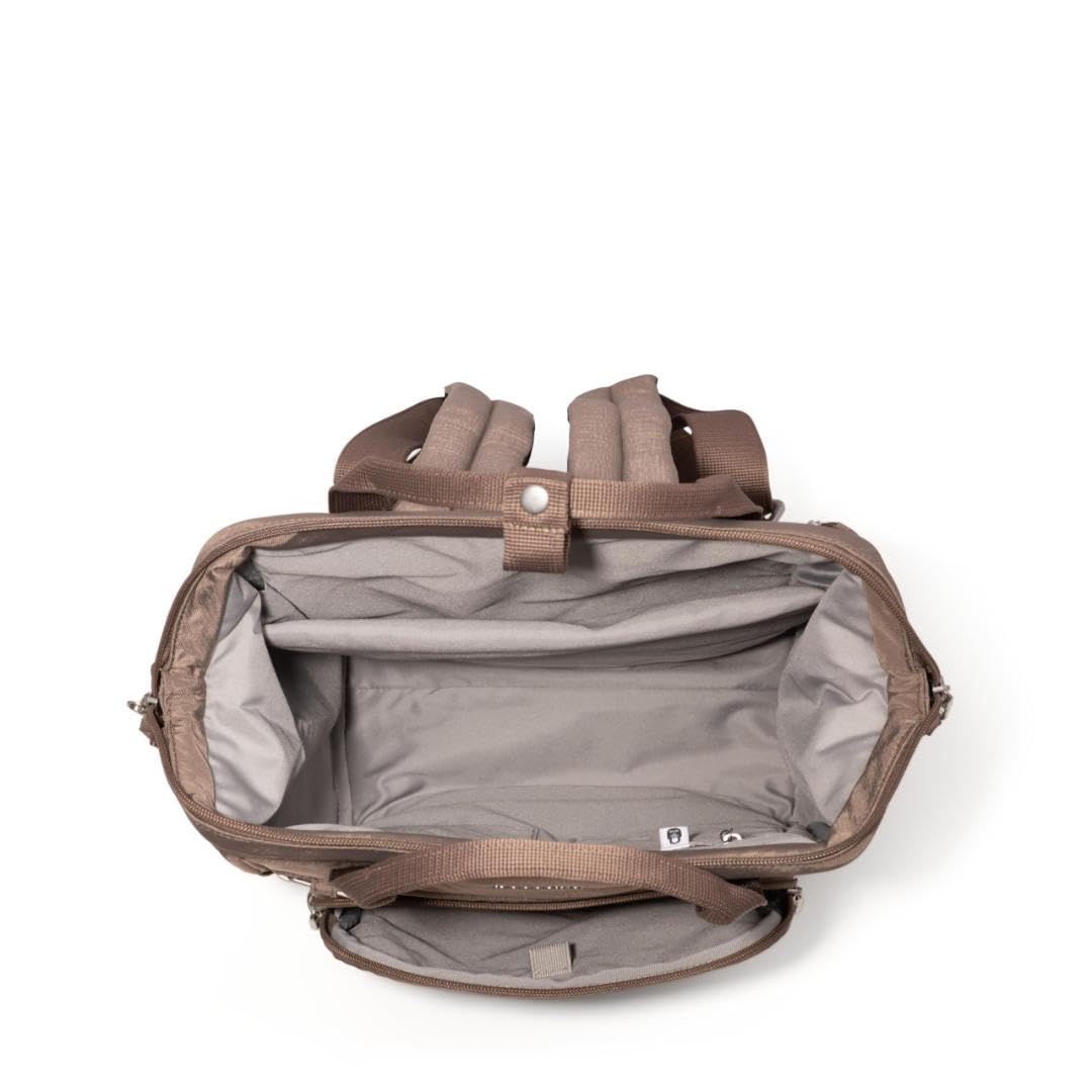 Baggallini Securtex Anti-Theft Windsor Backpack for Travel, Work & College, RFID & Locking Zipper