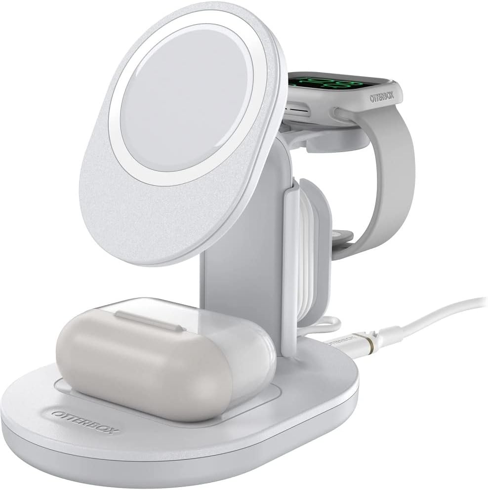 OtterBox 3-in-1 Wireless Charging Station for MagSafe - White