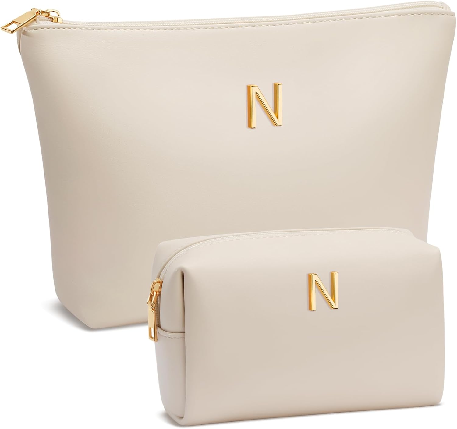 Women Gifts | Initial Makeup Bag Set for Girl Personalized Gifts for Bridesmaid Friend Graduation