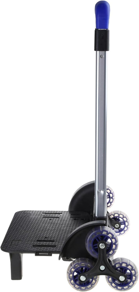 Foldable Trolley Cart 6 Backpack Trolley Aluminium Alloy Student's Luggage Travel Hand Cart for Student Backpack