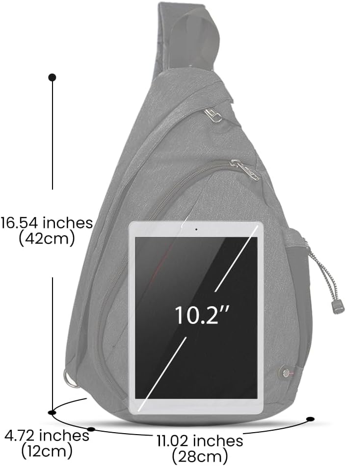 OutdoorMaster Sling Bag, Hiking Daypack, Crossbody Shoulder Chest Urban Outdoor Travel Backpack for Women & Men