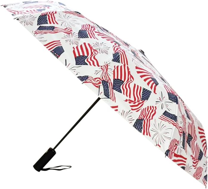 Windproof Travel Automatic Umbrella, 10 Ribs, Rainproof Foldable, Uv-Resistant, Portable