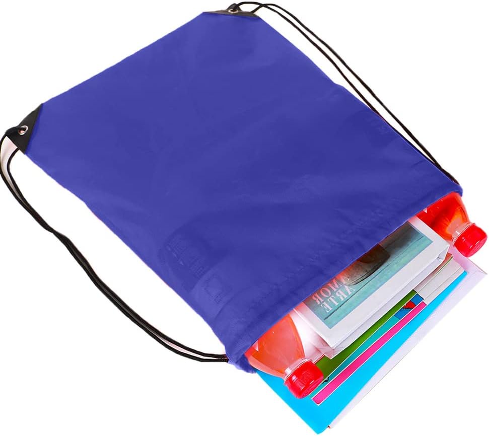 Bulk Drawstring Bags, Polyester Draw String Bags, Gym Sports Cinch Bag Drawstring Backpack for