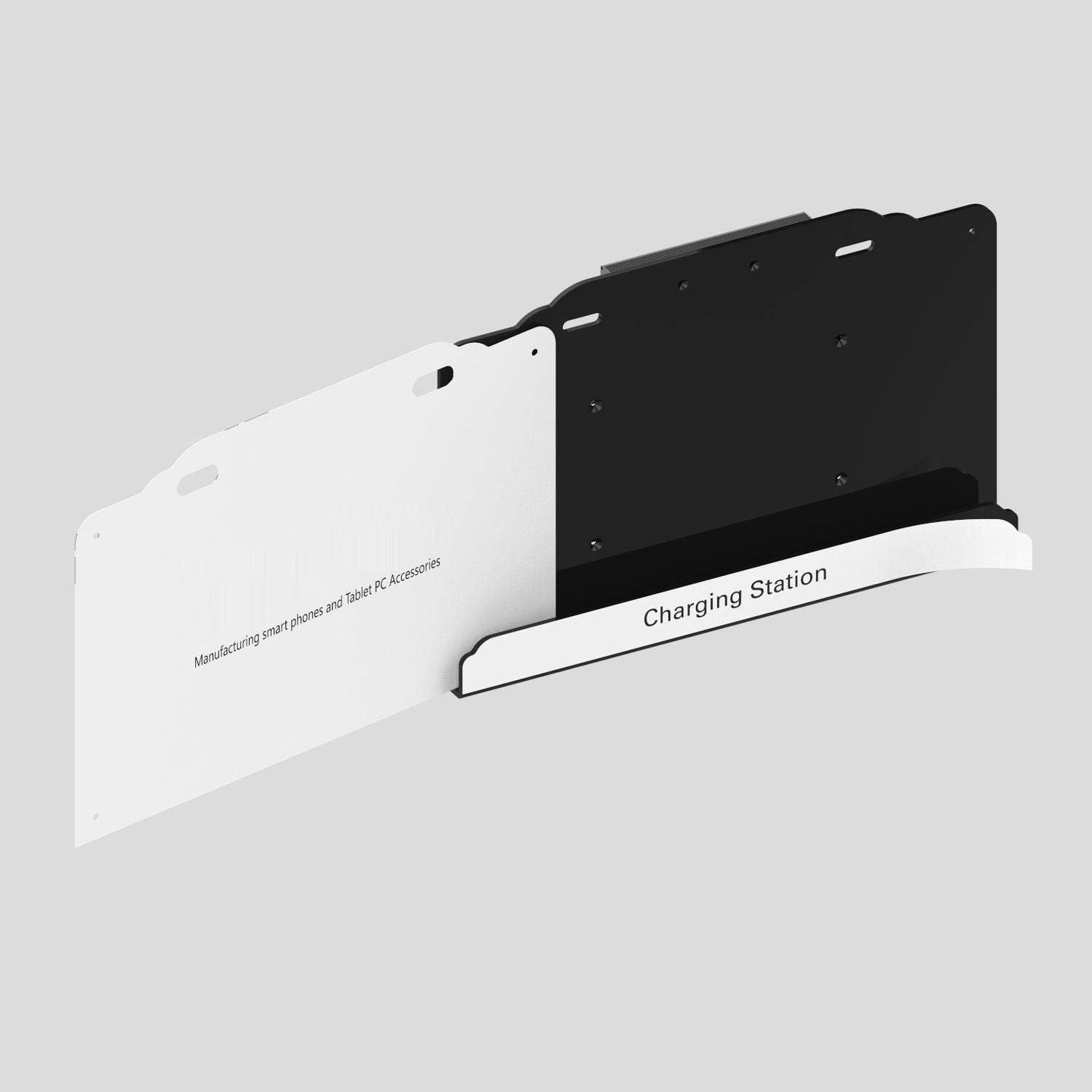 Wall Mounted Cell Phone Charging Station High Speed Cables with 8 Ports Applicable Airport Hospitals Banks Hotel Shopping Malls and Public Places