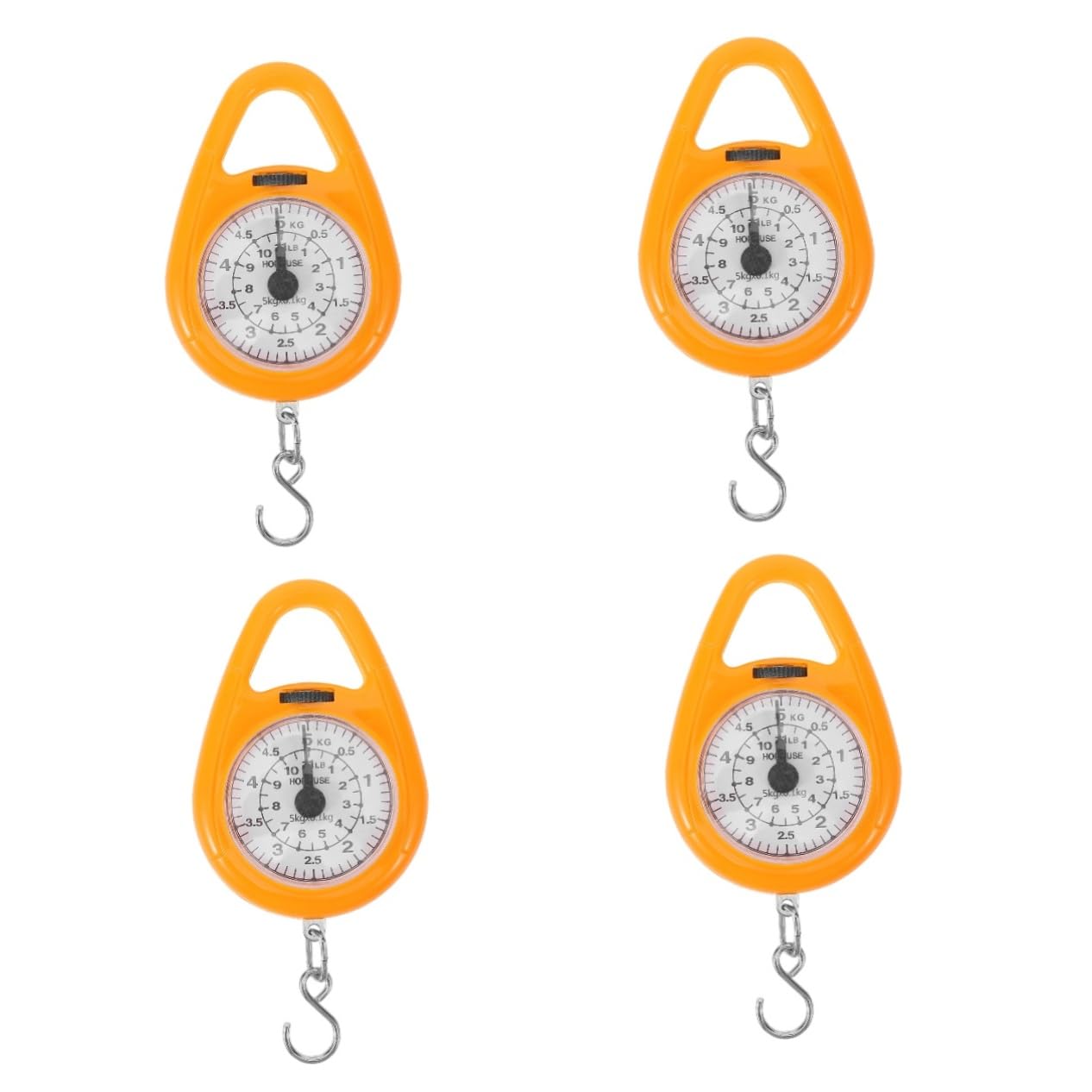 4pcs Hanging Weight Scale for Luggage Suitcase Scale Travel Weighing Hook