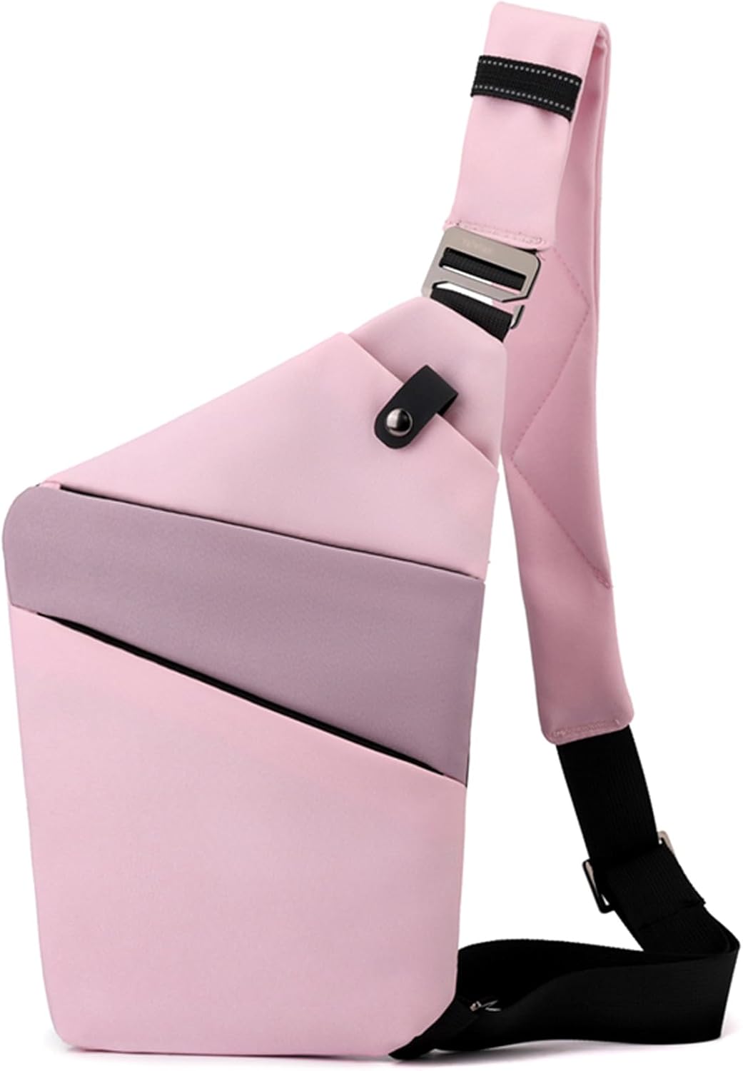 Anti Theft Crossbody Bags for Women, 2025 New Anti-Theft Travel Bag, Shoulder Bag Anti-theft Design for Travel, Sport (Pink Purple - Right Shoulder)