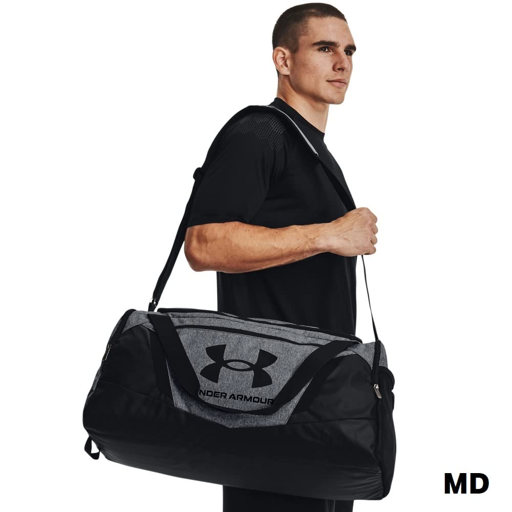 Under Armour Undeniable 5.0 Duffle, Pitch Gray Medium Heather/Black, Medium