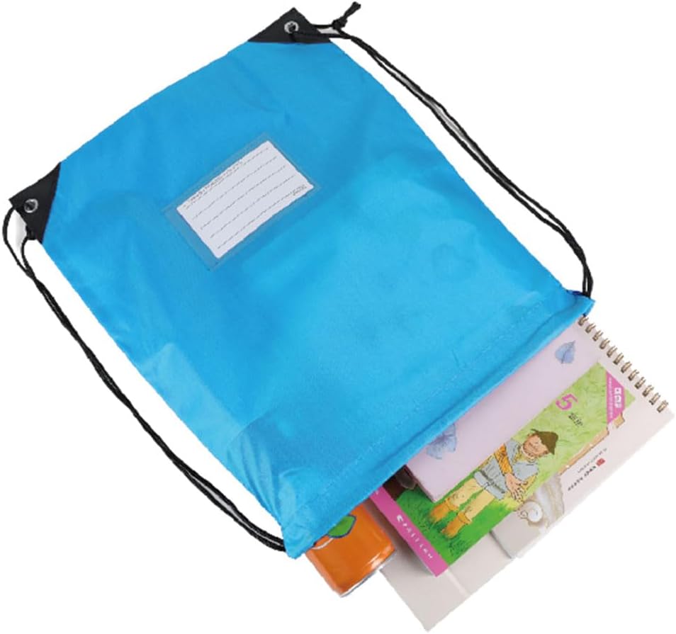 20 Pcs Drawstring Bags,Bulk Draw String Backpack, DIY Gym Sports Cinch Bag Sackpack for Women Men, Sky Blue