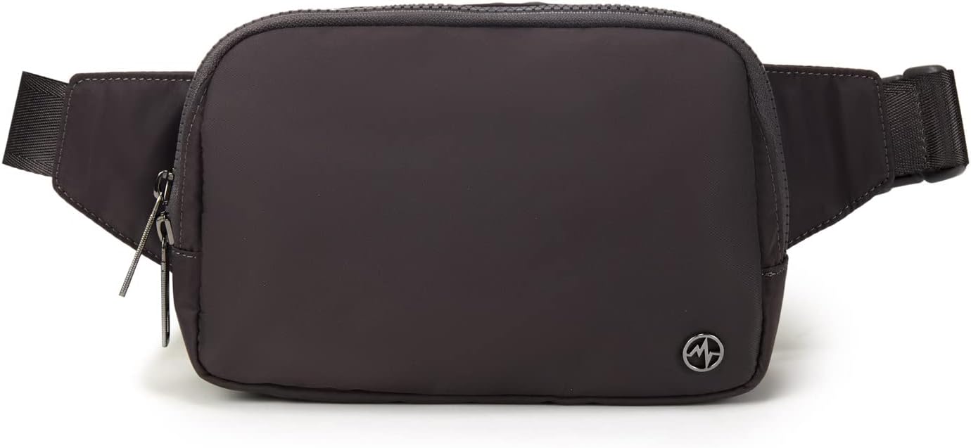 Pander Belt Bag Large 2L, Nylon Fanny Pack Purse for Women and Men with Adjustable Strap