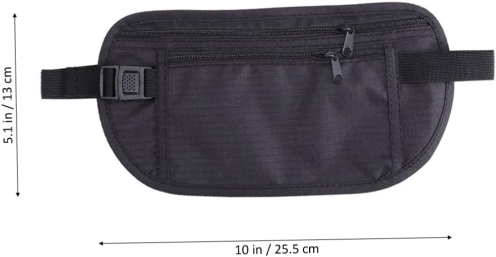 Waist Bag for Travel Money Belt Cell Phone Pocket Running Belt Waist Wallet Black Random Style