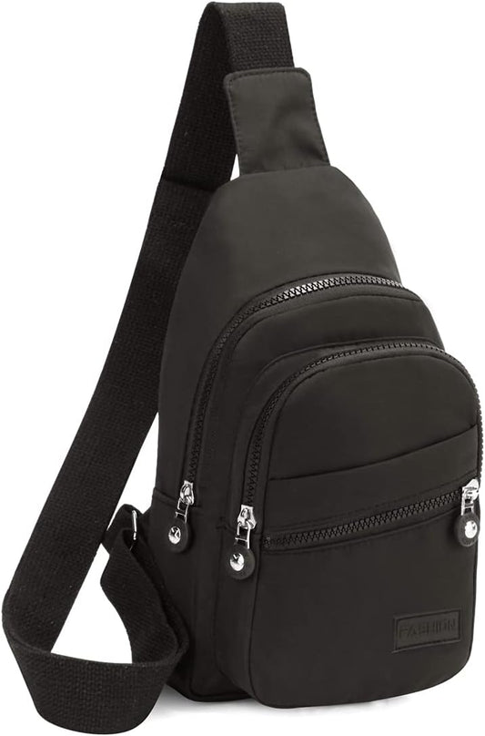EVANCARY Small Sling Bag for Women Men, Sling Backpack Chest Daypack Crossbody Bag for Travel Outdoor Hiking
