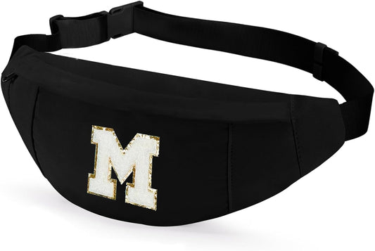 MAXTOP Large Crossbody Fanny Pack with 4-Zipper Pockets,Gifts for Enjoy Sports Festival Workout Traveling Running Casual Hands-Free Wallets Waist Pack Phone Bag Carrying All Phones