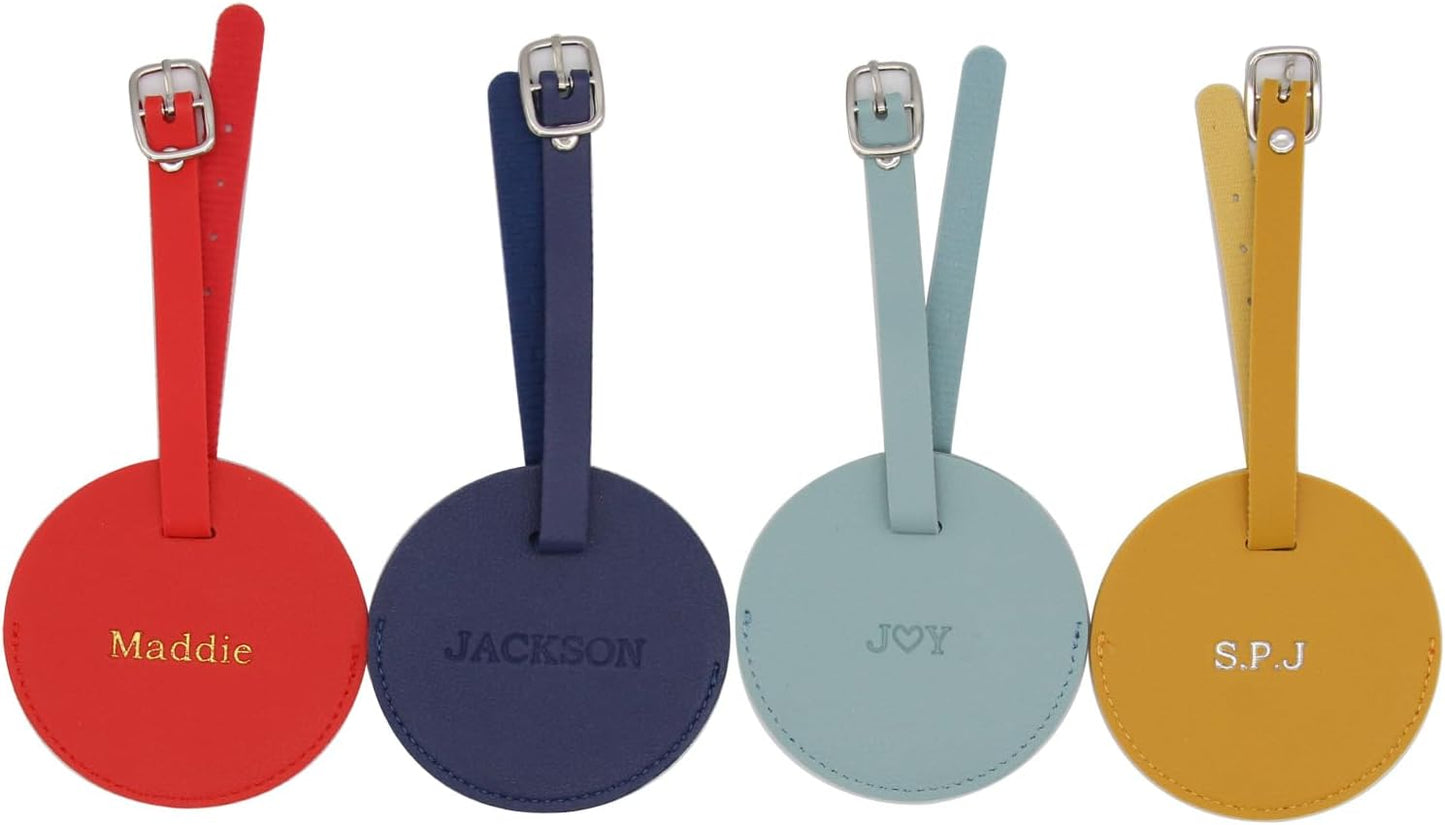 Luggage Tag ID Label Tags Travel Essentials Name Tags for Suitcases and Bags（12colors）