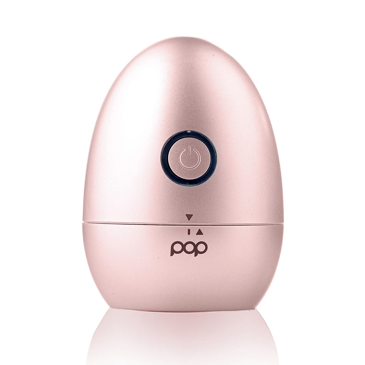Pop Sonic Moon Shaver (Rose Gold) - Face & Body Shavers for Men & Women - 3 Floating Rotary Heads w/Removable Cap - Long Lasting Lithium-ion Battery Portable Electric Hair Removal