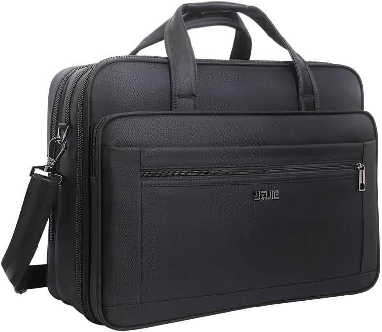 Large Briefcases For Men Canvas Tote Bag 15.6 Inch 17 Inch 19 Inch Laptop Case Work Bags Office Messenger Bag