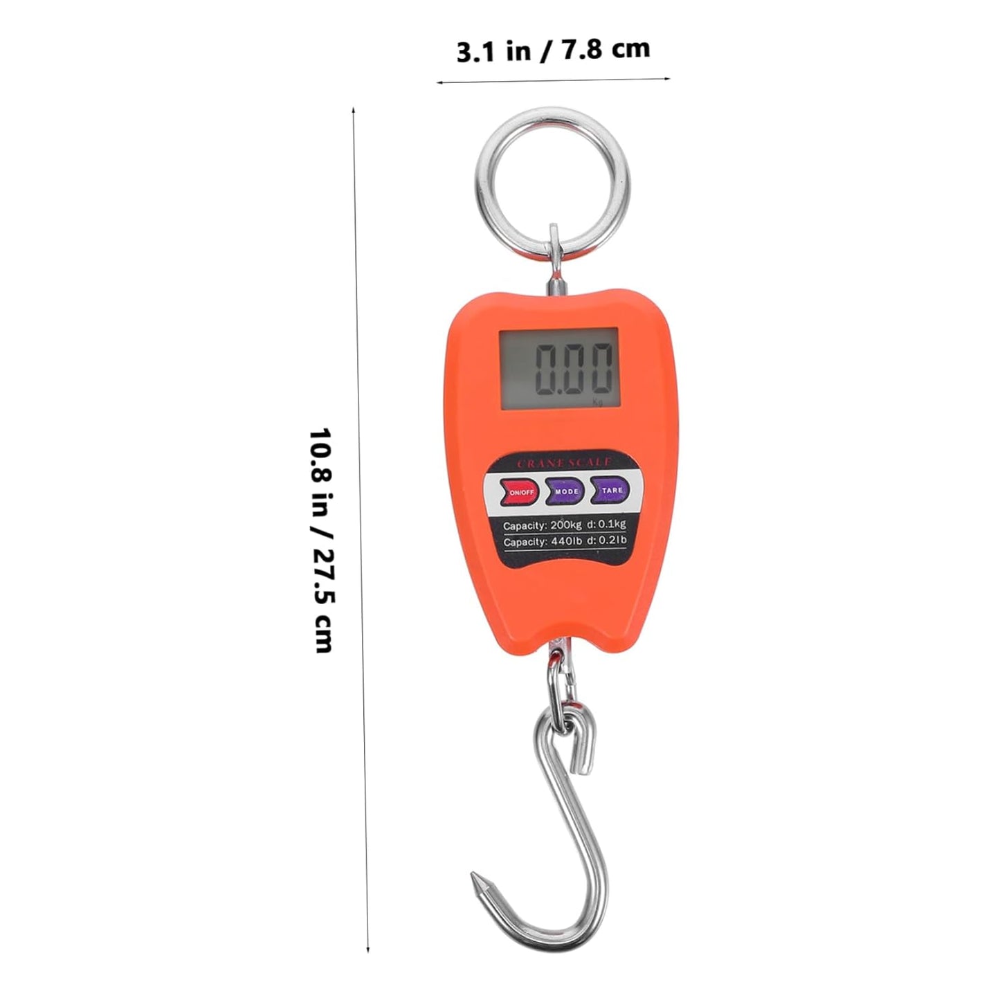 STOBAZA Handheld Digital Luggage Scale Crane Scale Portable Weighing Tool Travel Hook