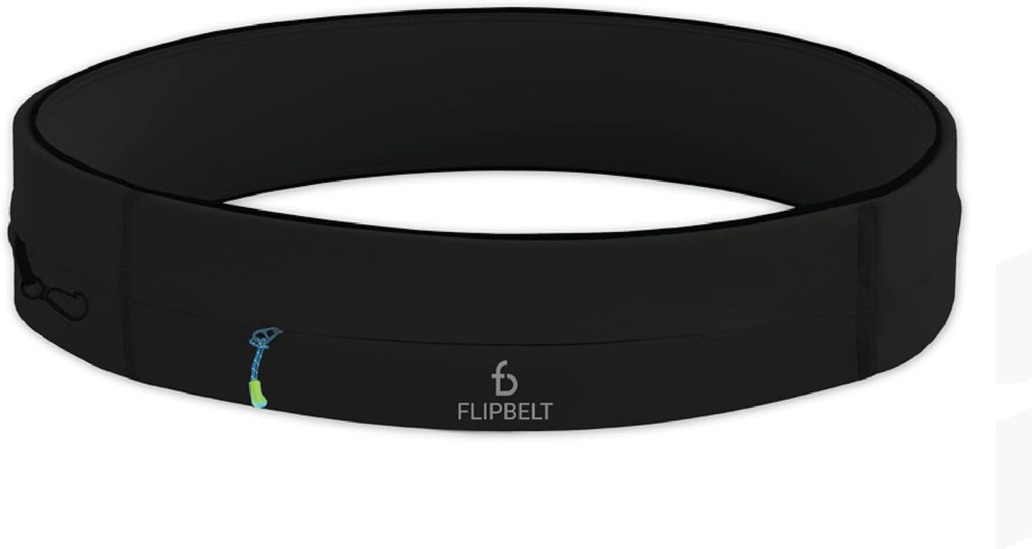 FlipBelt Zipper Running Belt, Waist Pack for Fitness and Running, US Company