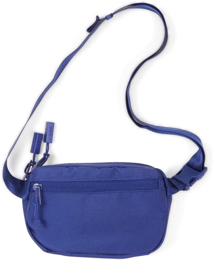 Baboon to the Moon Fanny Pack - Trendy, Compact, Water-Repellent Waist Bag in Multiple Colors and Sizes for Men and Women (Navy, Mini (1.5L))