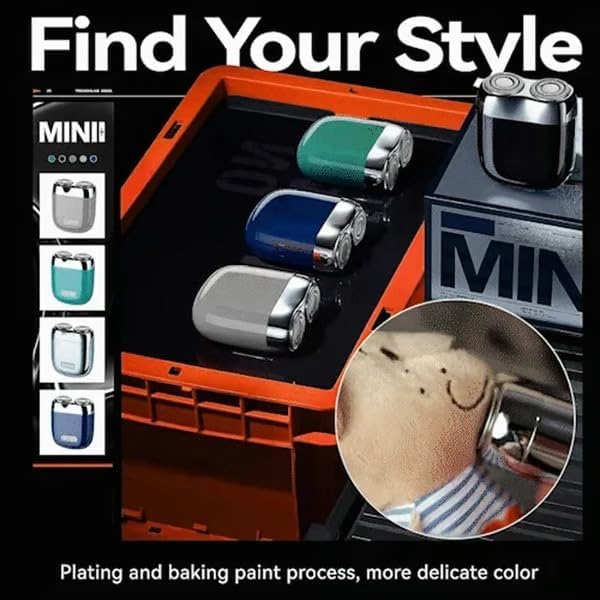 mini Double Head Electric Shave,USB Mini Portable Razor, Rechargeable Waterproof Compact Shave