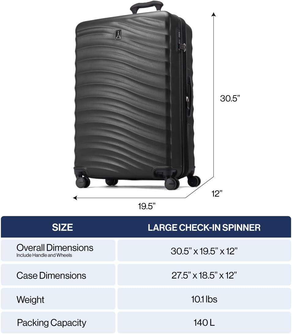 Travelpro Maxlite Air V2 Hardside Expandable Checked Luggage, 8 Spinner Wheels, Lightweight Hard