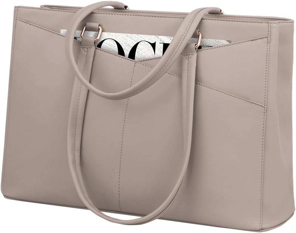 LOVEVOOK Laptop Tote Bag for Women, Office Work Bag Briefcase fit for 15.6 inch Laptop, Large Capacity Teacher Computer Bag Handbag