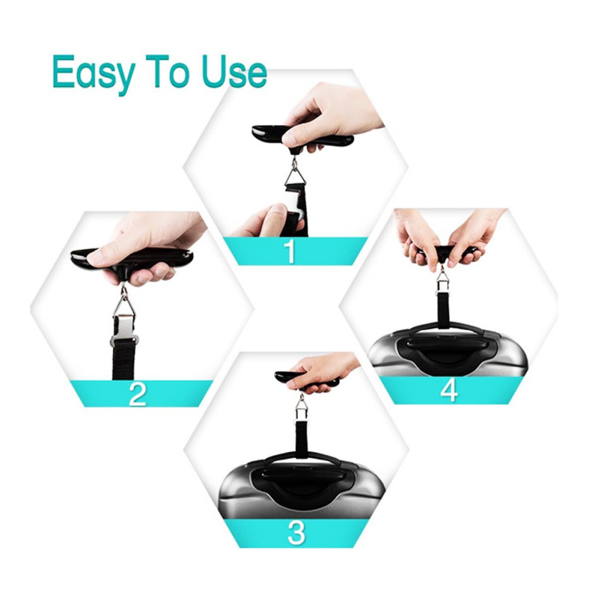 Travel Digital Luggage Scale Backlight Portable Hanging Scale for Luggage LCD Display