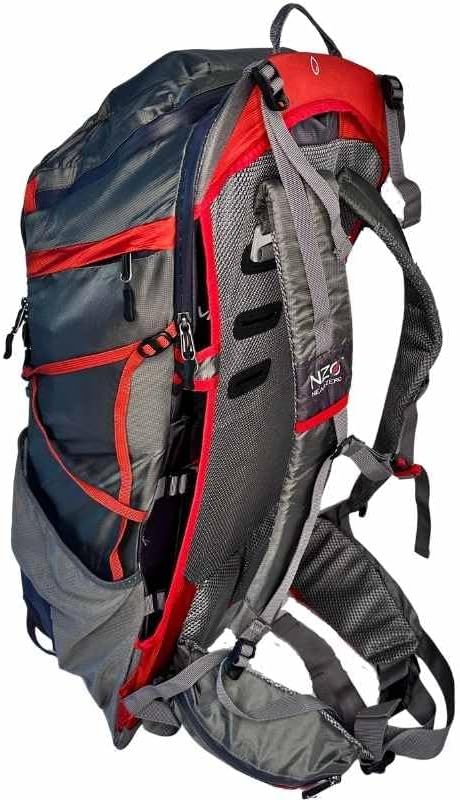 NEAR ZERO Dean Ultralight Organizational Hiking Backpack for Backpacking Adventures | 55L Camping Essentials Bag | Adjustable Torso | Ultralight 3.8 lbs Trekking Bag