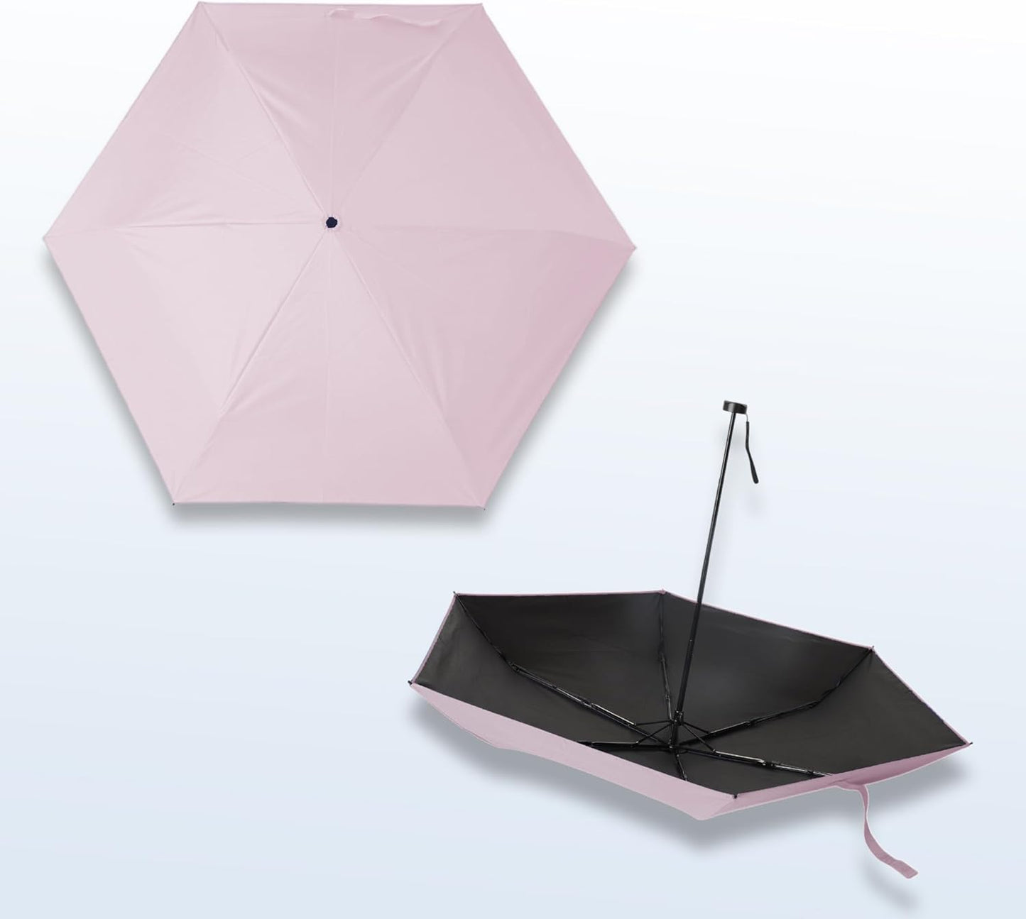 SoulRain 42" Travel Sun & rain Umbrella, Lightweight Windproof Umbrella, Portable Lightweight Compact Parasol with 99% UV Protection for women and men