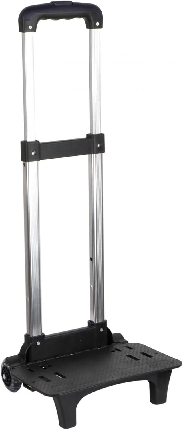Backpack Trolley Aluminum Alloy 2 Wheels Portable Telescopic Rod Travel Trolley