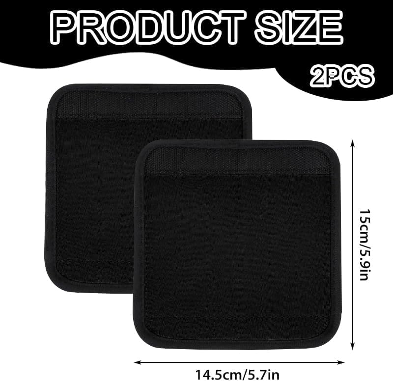 Luggage Handle Wraps, 2pcs Soft Grip Handle Cover Luggage, Suitcase Tags Identifiers for Travel Accessories for Push-button Handle Trolley Handle and Travel Suitcase Trolley Case
