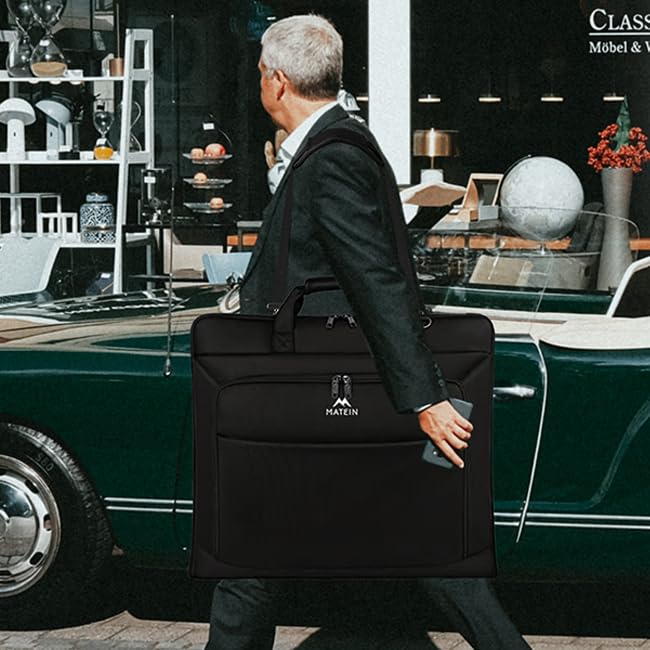 MATEIN Garment Bag for Travel, Large Carry on Garment Bags for Business