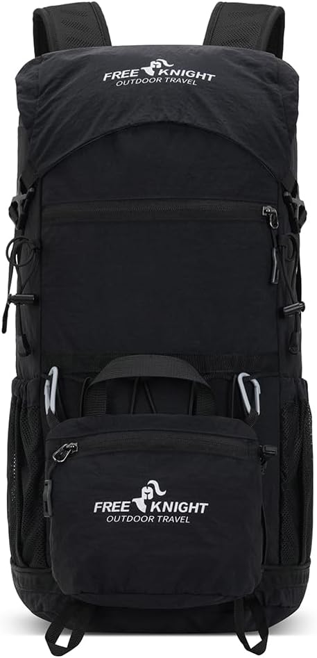 Bseash 30L Lightweight Hiking Backpack, Outdoor Sport Waterproof Travel Bag Daypack for Cycling Climbing Skiing (Black)