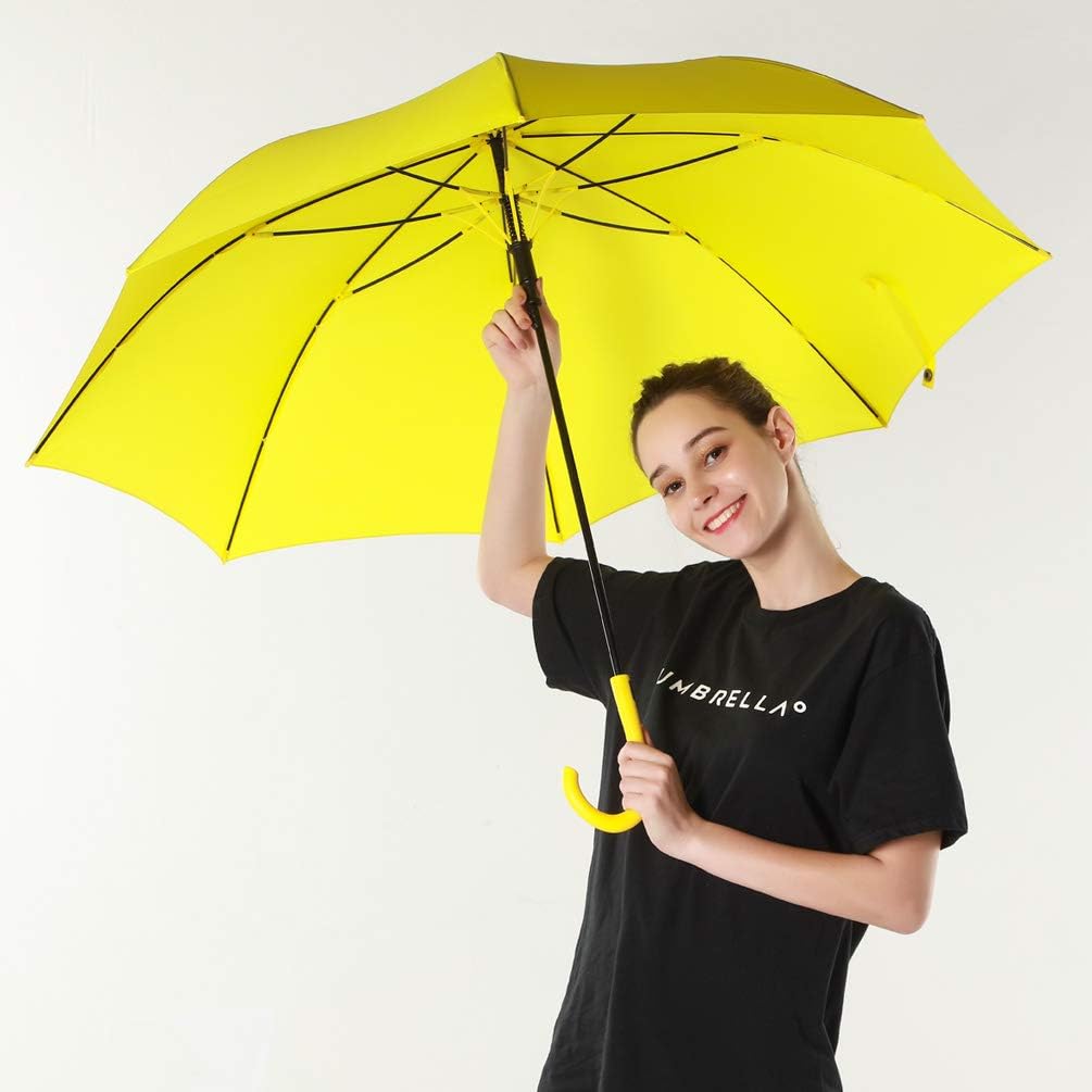RUMBRELLA UV Stick Umbrella Auto Open UPF 50+ with J Hook Handle 51IN