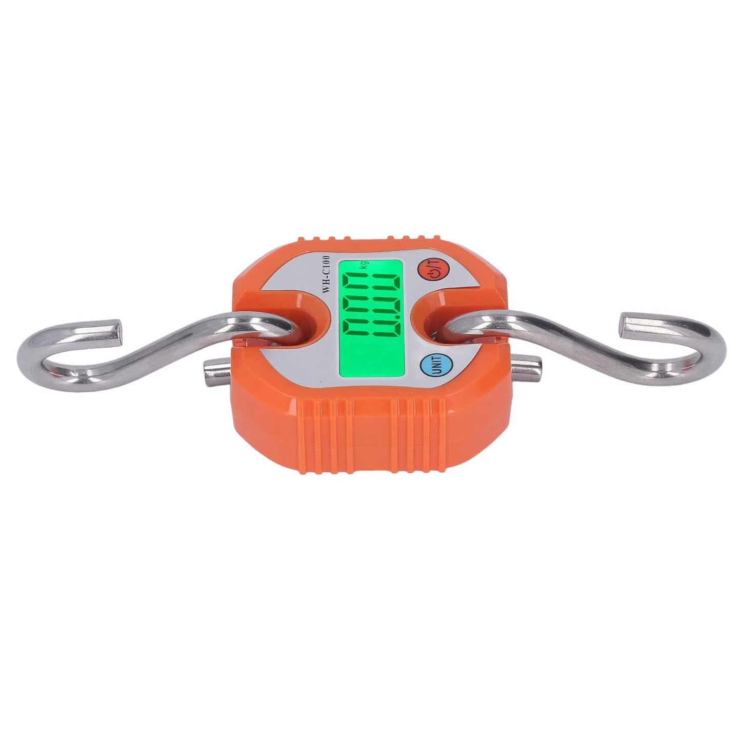 Hanging Scale LCD Digital Display 150KG Range Weighing Tool for Warehouse Luggage (Orange)