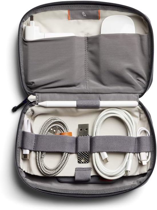 Bellroy Tech Kit (Tech Accessories Organizer Pouch, Zipper Closure Design, Stores Power Bank, Phone